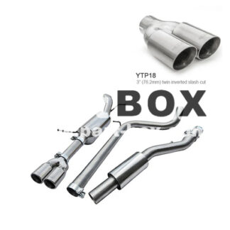 COBRA Skoda Fabia VRS 1.4 TSI Estate (10-14) Resonated Cat Back Performance Exhaust - YTP18 Tips