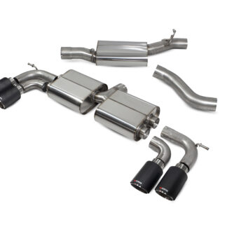 Scorpion Resonated cat/gpf back system Ascari Tailpipe Volkswagen MK7.5 Golf R (facelift) Non GPF Model 2017 - 2018