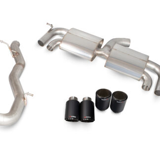 Scorpion Non-resonated cat-back system with no valves Ascari Tailpipe Volkswagen MK7 Golf R (pre facelift) 2014 - 2016