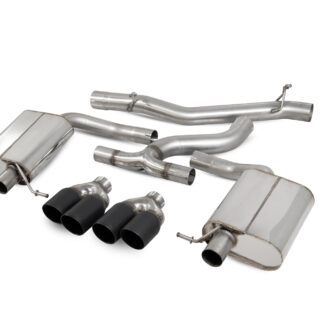 Scorpion Non-resonated cat-back system Daytona (Quad) Ceramic Tailpipe Volkswagen MK7.5 Golf Estate R (facelift) Non GPF Model 2018 - 2019