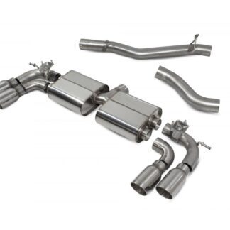 Scorpion Non-res cat/gpf back system with electronic valves Daytona Tailpipe Volkswagen MK8 Golf R GPF Model 2021 - 2024