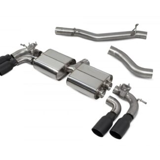Scorpion Non-res cat/gpf back system with electronic valves Daytona Ceramic Tailpipe Volkswagen MK8 Golf R ROW 2021 - 2024