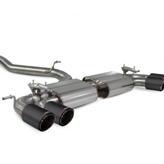 Scorpion Non-res cat/gpf back system with electronic valves Ascari Tailpipe Volkswagen MK8 Golf R ROW 2021 - 2024