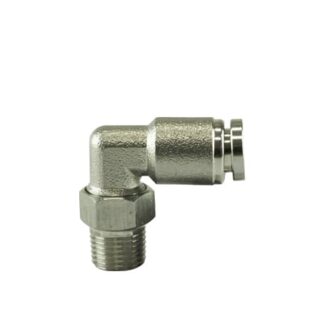 Turbosmart 1/8in NPT 90Deg Pushloc Fitting - SS - 1/4in