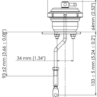 Turbosmart IWG75 Mazda MPS Black 18PSI