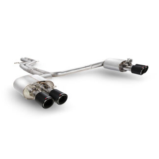 Scorpion Non-Res half system with electronic valves Ascari Tailpipe Audi S6 C7 4.0 TFSI Biturbo Quattro 2012 - 2018