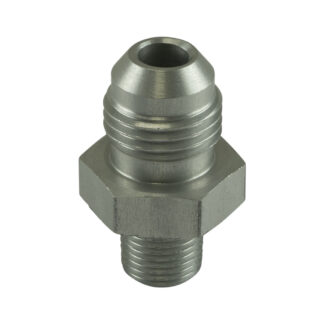 Turbosmart Fitting -6 AN Flare to 1/8 NPT Male Straight - Silver