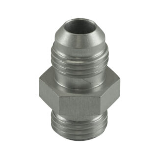 Turbosmart Fitting -6 AN Flare to -6 AN ORB Male Straight - Silve