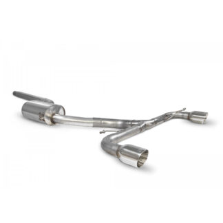 Scorpion Resonated Predator Cat-back System Ascari Tailpipe Volkswagen Scirocco R 2009 - 2017