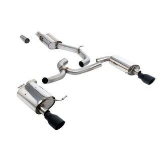 Milltek Exhaust - Resonated Quieter with Black Cerakote GT-100 Tr
