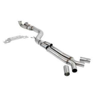 Milltek Exhaust - OPF GPF Bypass Single Pipe 102mm - with X-Pipe