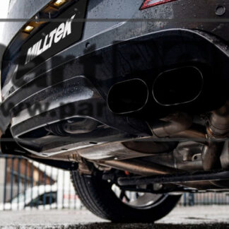 Milltek Exhaust - Axle Back System Valved with Cerakote Black Ova