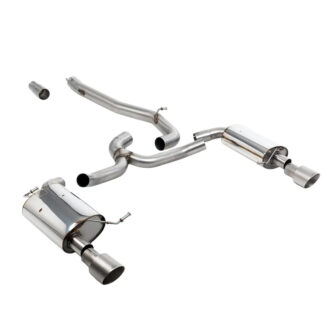 Milltek Exhaust - Non-Resonated Louder with Titanium GT-100 Trims