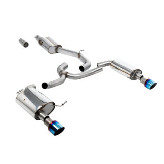 Milltek Exhaust - Resonated Quieter with Burnt Titanium GT-100 Tr