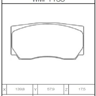 Winmax Brake Pads WN3 Compound  Evo IX and X Tarmac Front