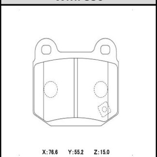 Winmax Rear Brake Pads Mitsubishi Evo 5-10 / STI W3 Compoun