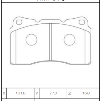 Winmax Front Brake Pads Mitsubishi Evo 5-10 STI W3 Compound