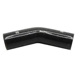 PiperCross Black 45Deg 63mm bore 152mm leg length silicone hose