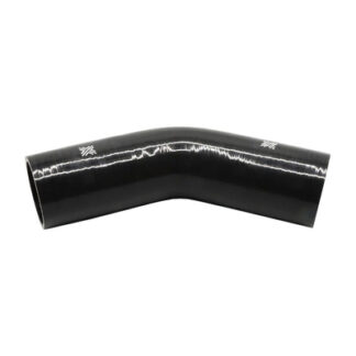 PiperCross Black 45Deg 70mm bore 152mm leg length silicone hose