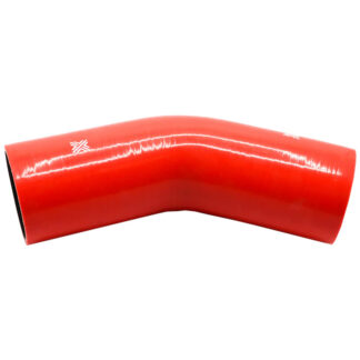 PiperCross Red 45Deg 80mm bore 152mm leg length silicone hose