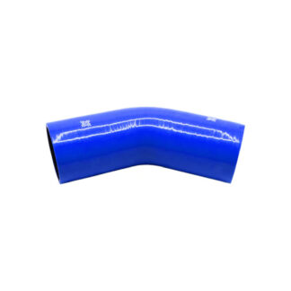 PiperCross Blue 45Deg 89mm bore 152mm leg length silicone hose