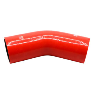 PiperCross Red 45Deg 89mm bore 152mm leg length silicone hose