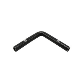 PiperCross Black 90Deg 12mm bore 152mm leg length silicone hose