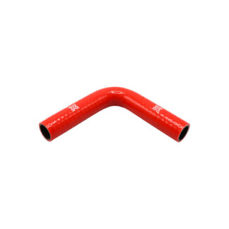 PiperCross Red 90Deg 25mm bore 152mm leg length silicone hose