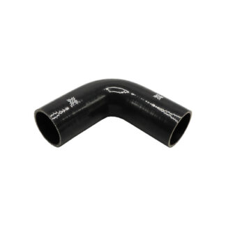 PiperCross Black 90Deg 63mm bore 152mm leg length silicone hose