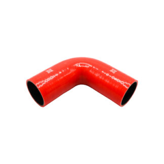 PiperCross Red 90Deg 63mm bore 152mm leg length silicone hose