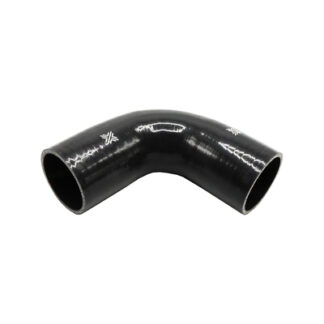 PiperCross Black 90Deg 70mm bore 152mm leg length silicone hose