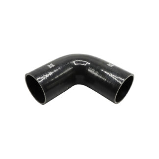 PiperCross Black 90Deg 76mm bore 152mm leg length silicone hose