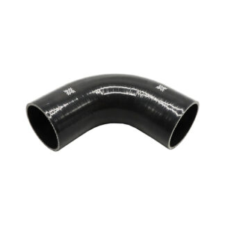 PiperCross Black 90Deg 80mm bore 152mm leg length silicone hose