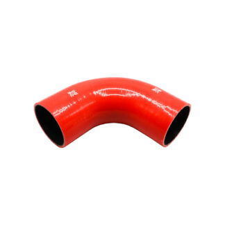 PiperCross Red 90Deg 80mm bore 152mm leg length silicone hose