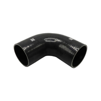 PiperCross Black 90Deg 89mm bore 152mm leg length silicone hose