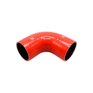 PiperCross Red 90Deg 89mm bore 152mm leg length silicone hose