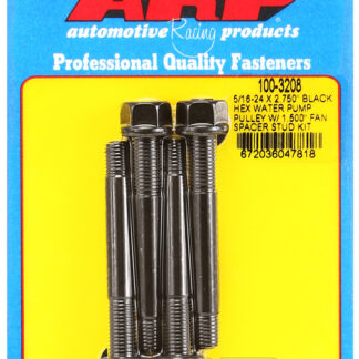 ARP 5/16-24 X 2.750 black hex water pump pulley w/ 1.500 fa