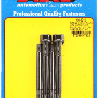 ARP 5/16-24 X 3.250 black hex water pump pulley w/ 2.000 fa