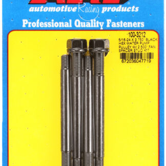 ARP 5/16-24 X 3.750 black hex water pump pulley w/ 2.500 fa