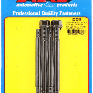 ARP 5/16-24 X 4.000 black hex water pump pulley w/ 2.750 fa