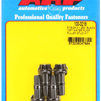 ARP 5/16-24 X 1.250 black 12pt water pump pulley stud kit