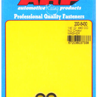 ARP 1/4 ID .440 OD no chamfer black washers