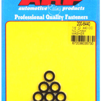 ARP 1/4 ID .440 OD no chamfer black washers