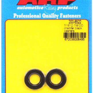 ARP 7/16 ID 7/8 OD chamfer black washers