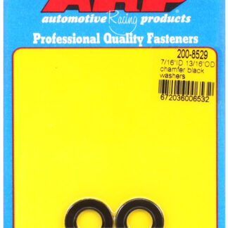 ARP 7/16 ID 13/16 OD chamfer black washers