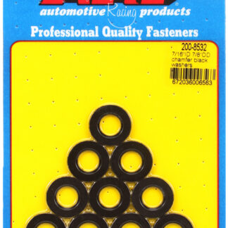 ARP 7/16 ID 7/8 OD chamfer black washers