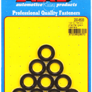ARP 1/2 ID 7/8 OD chamfer black washers