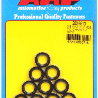 ARP 3/8 ID .625 OD chamfer black washers