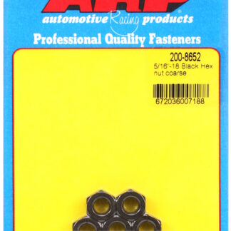 ARP 5/16-18 black coarse hex nut kit