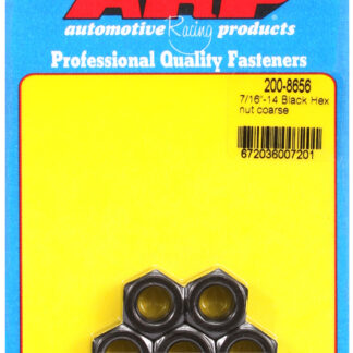 ARP 7/16-14 black coarse hex nut kit